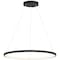 Access Lighting Anello, Dual Voltage LED Pendant, Matte Black Finish, Acrylic Lens 52069LEDD-MBL/ACR - alternate 1